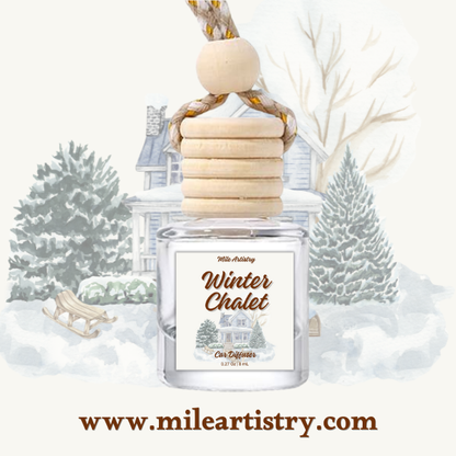 🏔️ Winter Chalet | Car Freshener