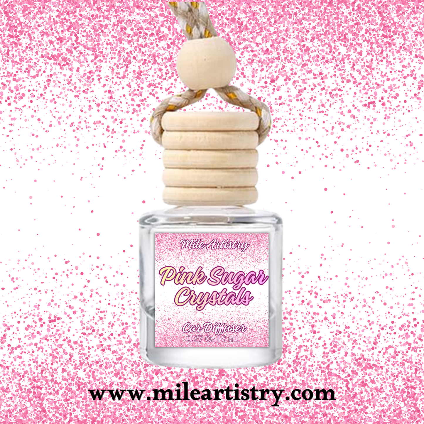 Pink Sugar Crystals | Car Freshener