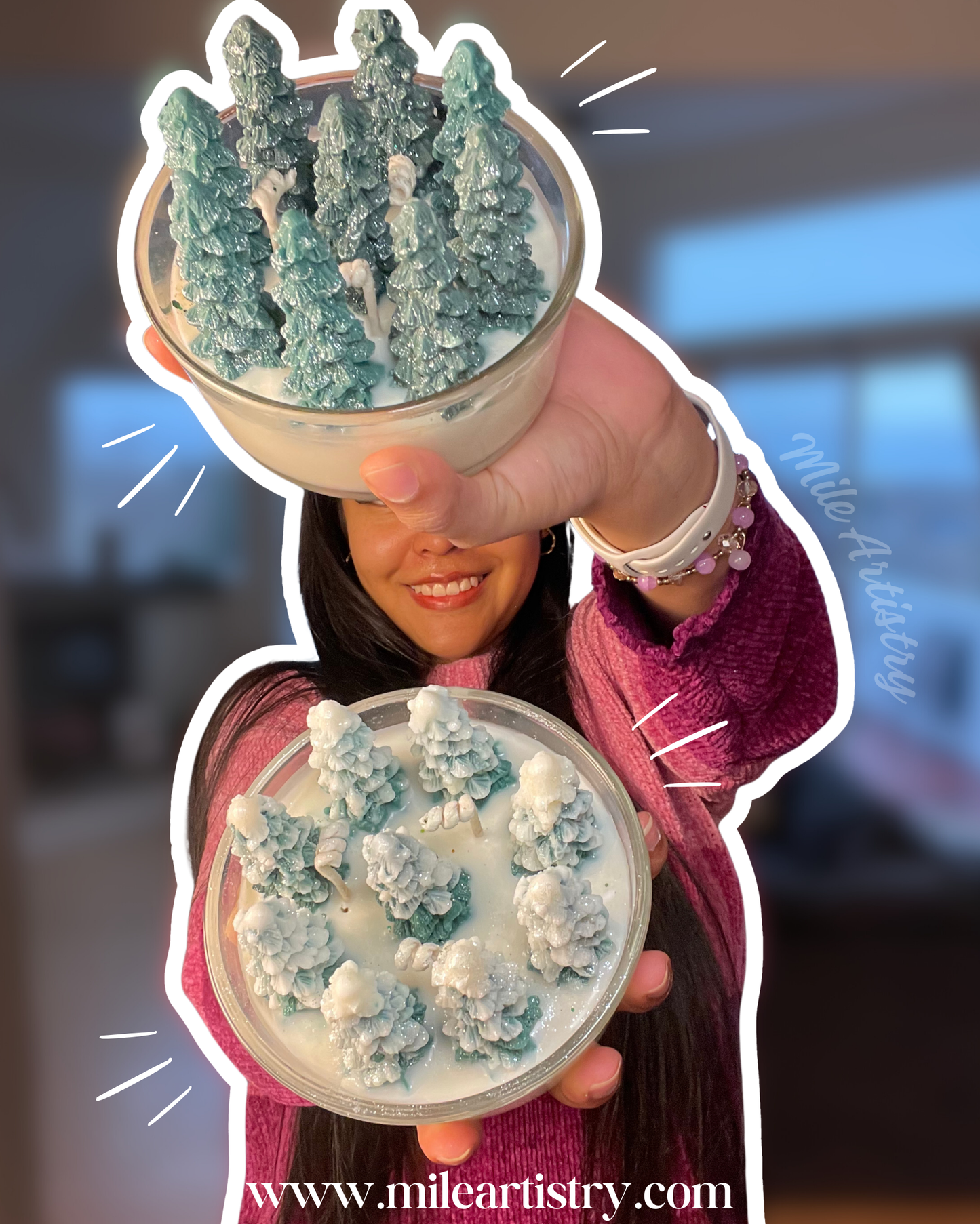 🎄 Blue Spruce Forest Bowl Candle