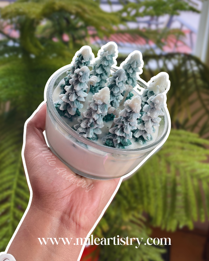 🎄 Blue Spruce Forest Bowl Candle