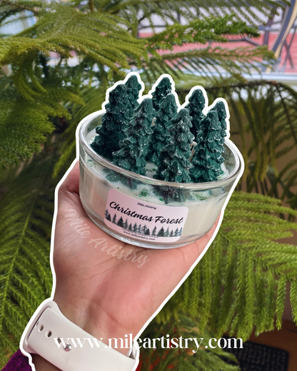 🎄 Blue Spruce Forest Bowl Candle