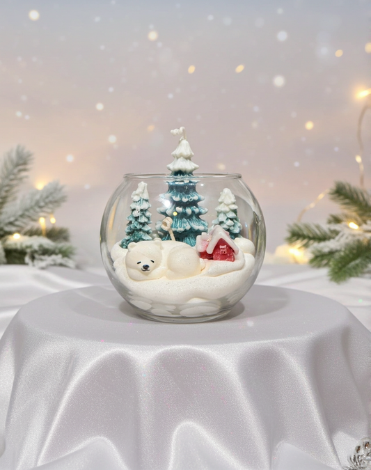 North Pole Bubble Candle - 14 Oz