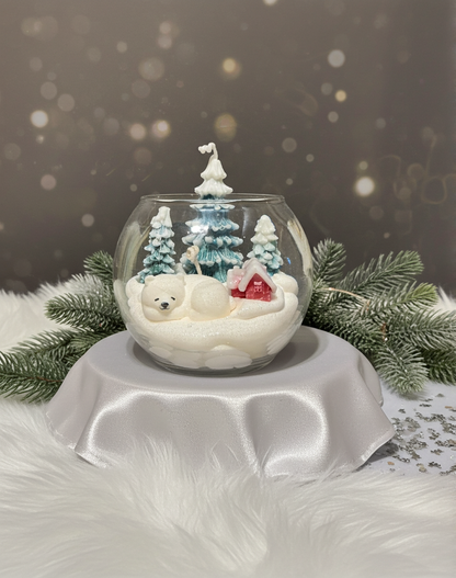 North Pole Bubble Candle - 14 Oz