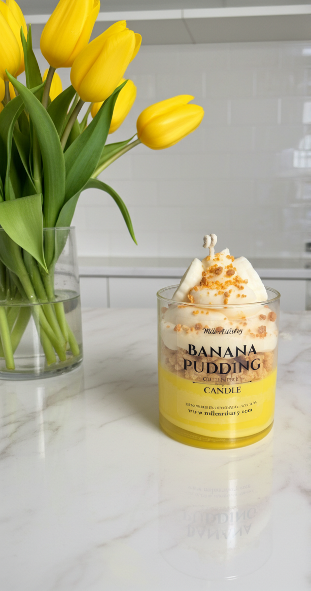 Banana Pudding Candle