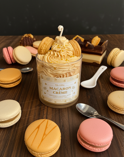 Macaron Crème Candle